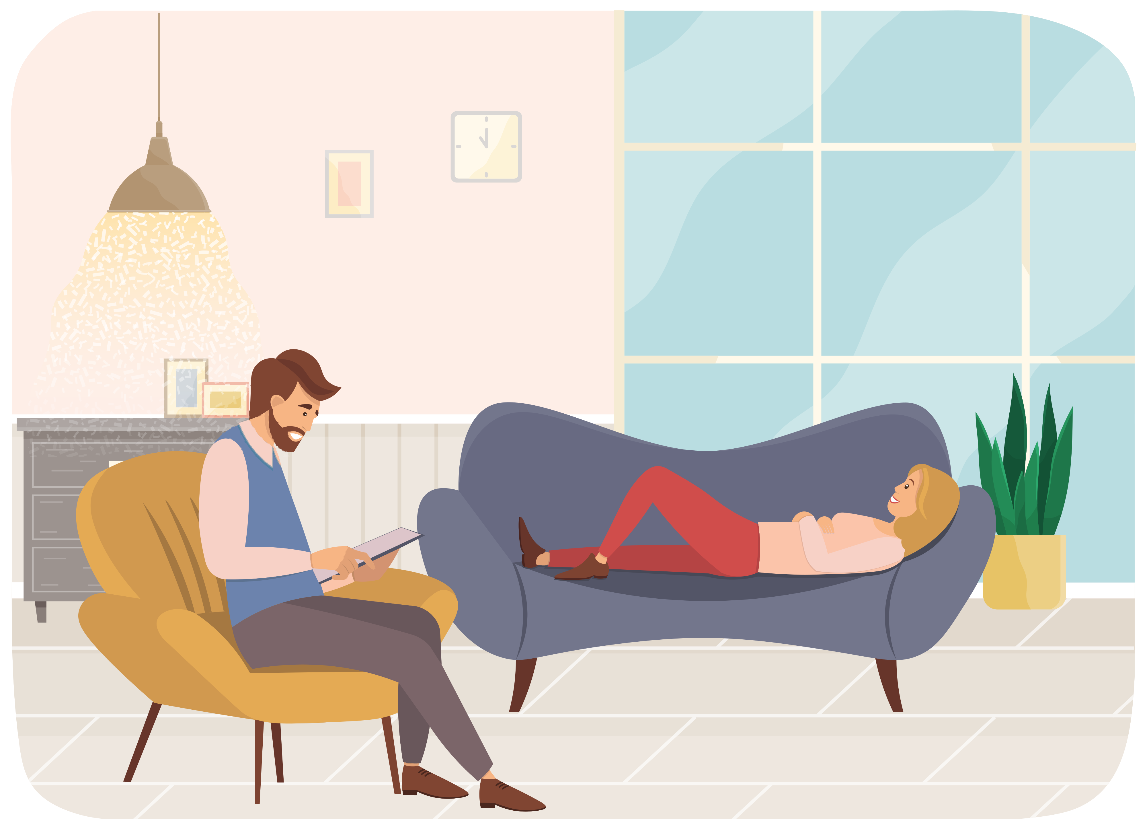 Therapy practice session showing a clinician using CasePlay AI client simulation